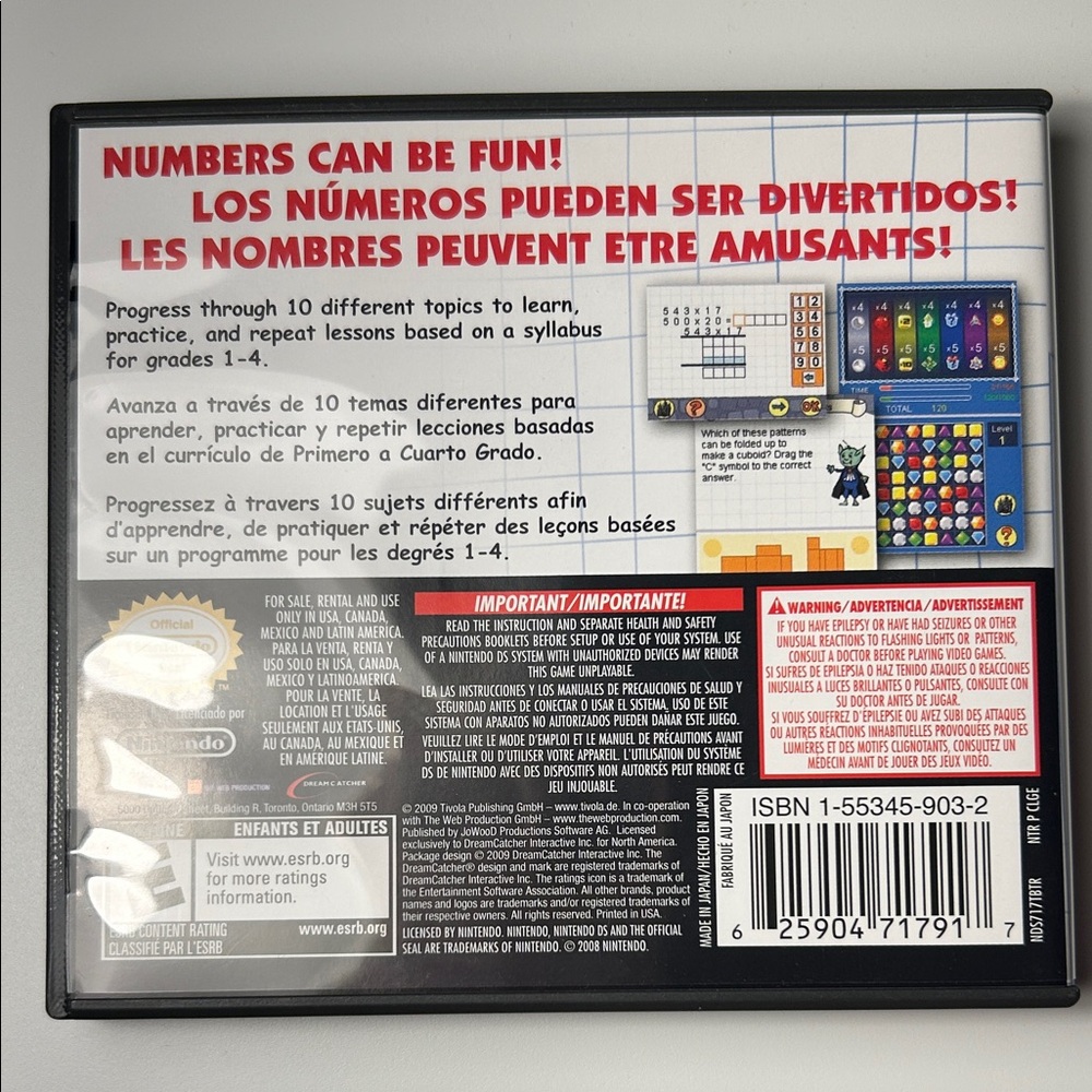 Learn Math Nintendo DS Game - Picture 2 of 3